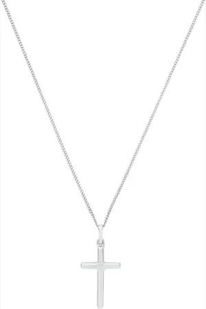 Amor Kette mit Anhänger 925 Sterling Unisex Damen Herren Halsschmuck, 45 cm, , Kreuz, Kommt in Schmuck Geschenk Box, 9070435