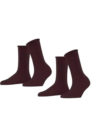 ESPRIT Damen Socken Basic Pure Multipack W So Baumwolle einfarbig 2 Paar, , 39-42