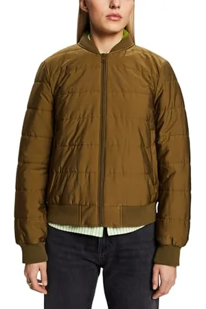 ESPRIT Damen 014ee1g367 Jacke, Khaki Green, M EU