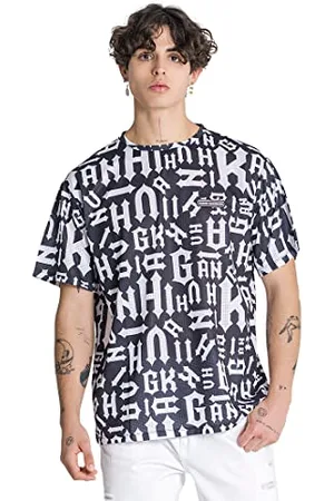 Gianni Kavanagh Herren Black Hype Printed Tee T-Shirt, , S