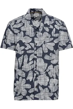 Camel Active Herren Kurzarmhemd mit Allover-Print Menswear-XXL