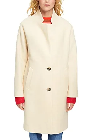ESPRIT Damen 082ee1g337 Jacke, Cream Beige, L EU