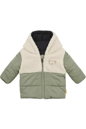 Steiff Wendejacke EU Größe 80 , Baby Jungen Outdoor Wende-Jacke, Übergangsjacke für Babys, Babyjacke wasserabweisend, 2in1 Wendejacke, warm und bequem, waschmaschinenfest