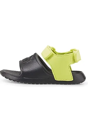 PUMA Unisex Baby Divecat v2 Injex Inf Schiebe-Sandalen, Black-Lemon Sherbert, 25 EU