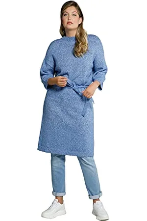 Ulla Popken Damen Kleid 797497 Strickkleid, , 46/48