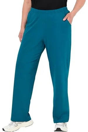 Ulla Popken Damen große Größen Übergrößen Plus Size Jogginghose, gerades Bein, Gummibund