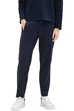 TOM TAILOR Damen Jersey Loose Fit Hose, sky captain blue, 38/28
