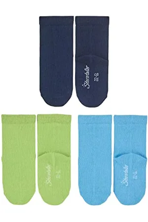 Sterntaler Baby-Jungen 3er-Pack Uni Söckchen, , 18