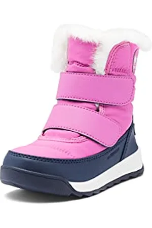 sorel Whitney 2 Strap Waterproof wasserdichte Winterstiefel für Kinder, Lila (Bright Lavender x Collegiate Navy), 21 EU