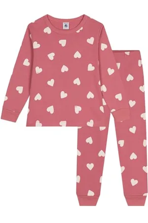 Petit Bateau A0AW0 Langarm-Pyjama Mädchen 2 Jahre