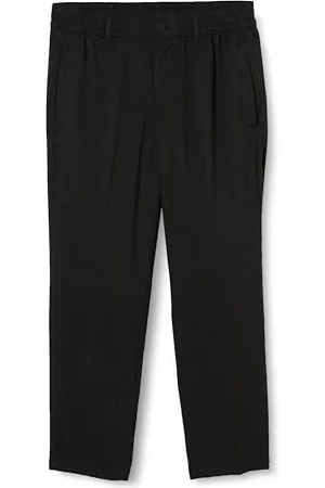 TOM TAILOR Herren 1037539 Relaxed Tapered Fit Hose in Ankle-Länge, 34074-black Houndstooth, 36/30