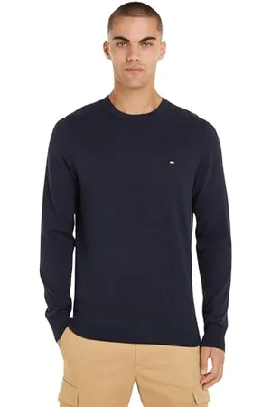 Tommy Hilfiger Herren Pullover Classic Cotton Crew Neck Baumwolle, , XS