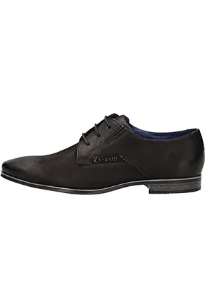 Bugatti Herren Business Halbschuh aus Hochwertigem Leder, Derby im Minimalistischen Design, , 40 EU