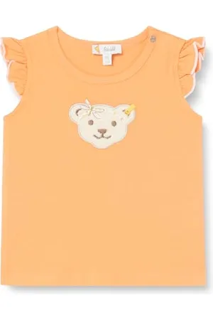 Steiff Baby - Mädchen T-Shirt Kurzarm Teddykopf, Blossom, , 68