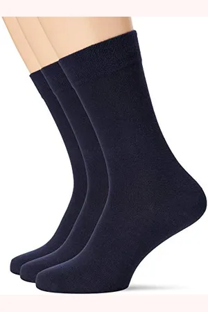 Dim Socken Atmungsaktive Stretch-Baumwolle Basique Baumwolle Herren x3, Blue, 39-42