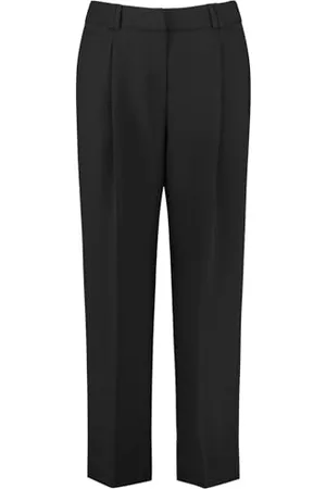 Taifun Damen Gepflegte 3/4 Hose Straight unifarben 3/4 Länge 44