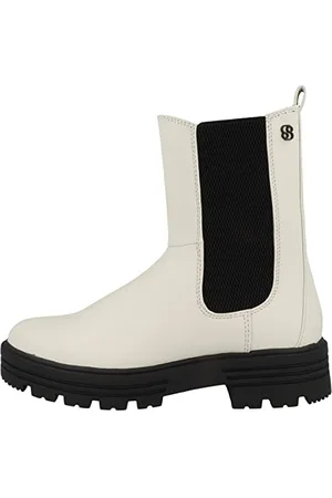 QS by s.Oliver Chelsea-Stiefel 5-5-25411-39 Weiß Red Label