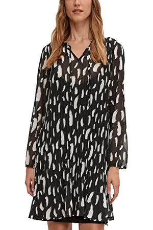 Comma, Damen 60.2.61.20.200.2121615 Kleid, , 40 EU