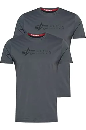 Alpha Industries Herren Alpha Label T 2 Pack T-Shirt, , M (2er Pack)