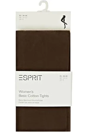 ESPRIT Damen Strumpfhose Cotton W Ti Baumwolle einfarbig 1 Stück, , 44-46