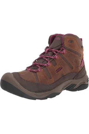 Keen Damen Circadia Mid Waterproof Wanderstiefel, Syrup/Boysenberry, 38 EU