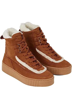 Tommy Hilfiger ESSENTIAL LACE UP WARMBOOTIE Niedrige Stiefel Damen, Braun (Natural Cognac), 39 EU