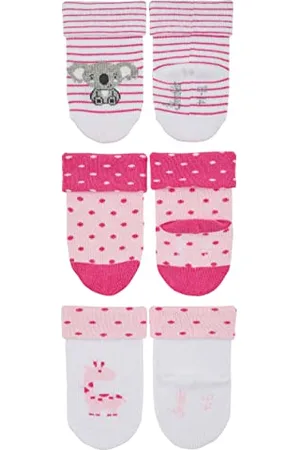 Sterntaler Baby-Jungen Söckchen 3er-Pack Koala Socken, Weiss, 16