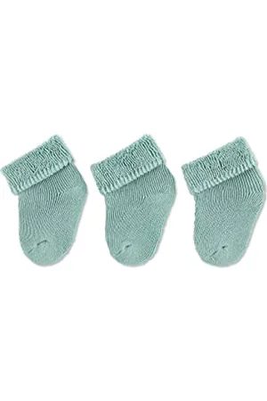 Sterntaler Erstlingssocken 3er Pack uni - Baby Socken mit Innenfrottee und Umschlag - hautsympathische Neugeborenen Socken mit hohem Baumwollanteil - Unisex Strümpfe einfarbig, , Größe 0