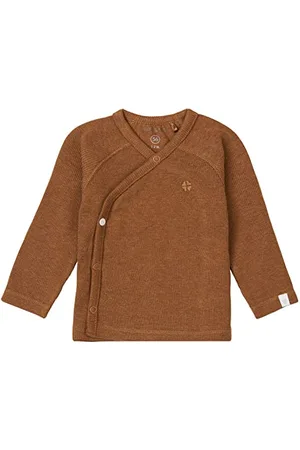 Noppies Baby Unisex Baby U Tee Overlap ls Rib Nanyuki T-Shirt, Chipmunk Melange-N091, 62