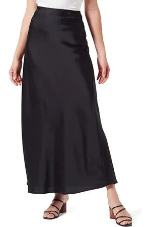 Y.A.S Y.A.S Damen PELLA HW Maxi Skirt S. NOOS Maxirock, Black, 40