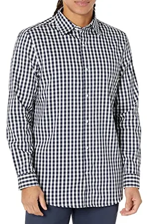 Amazon Herren Langärmliges Stretch-Oberhemd mit normaler Passform, , XL