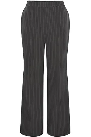 Pieces® Damen Pcbossy Hw Wide Striped Pants Noos, , XL