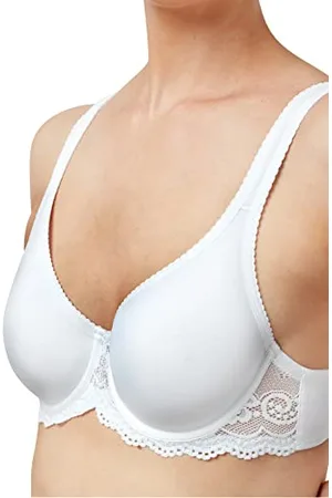 Marlon Damen Womens Brittany Lace Detail T-Shirt Bra Geformter BH, , 80D