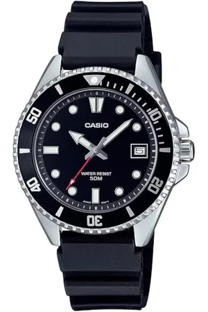 Casio Armbanduhr Kollektion – MDV-10-1A1 Armband, Farbe: Schwarz, Zifferblatt schwarz