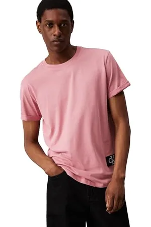 Calvin Klein Herren Badge Turn Up Sleeve J30j323482 Kurzarm Strickoberteile, , XXS