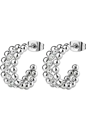 Brosway Ohrringe Perfect für Damen aus Edelstahl und Kristallglas in der Farbe , Länge: 6,3 mm, BPC24