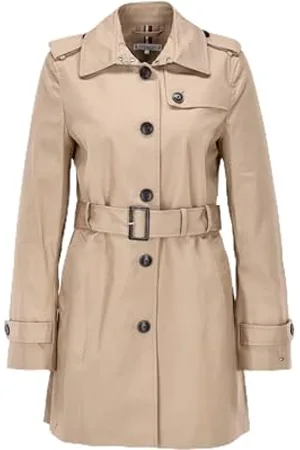 Tommy Hilfiger Damen Jacke Heritage Single Breasted Trench Übergangsjacke, , XS