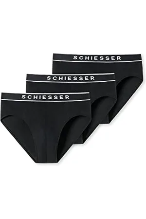 Schiesser Herren 3 PACK Slips Bio Baumwolle Multipack - 95/5 Organic, , 8/ XXL