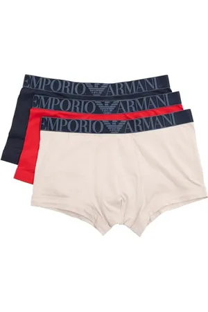 Emporio Armani Herren Stretch Cotton Shiny Logoband 3-Pack Trunk, , XXL (3er Pack)
