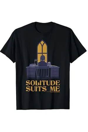 Wednesday Solitude Suits Me Quote Poster T-Shirt
