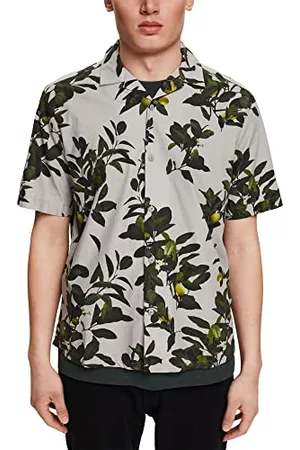 ESPRIT Collection Herren Hemd 042eo2f303, Light Grey, XL