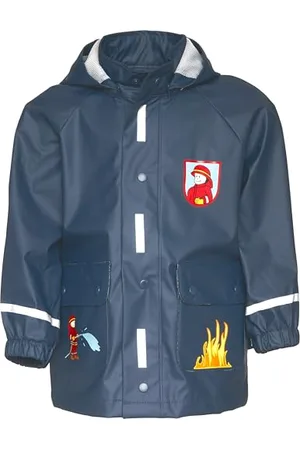 Playshoes Regenjacke Unisex Kinder Wind- und wasserdicht Regenmantel Regenbekleidung, , 128