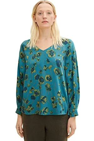 TOM TAILOR Damen Bluse mit Muster 1034549, , 34