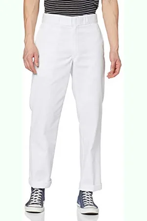 Dickies Herren Slim Straight Work Pants Sporthose, weiß, 40W x 32L