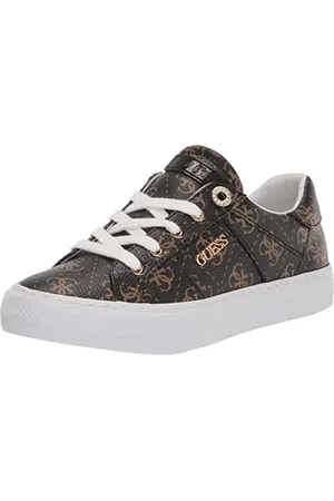 Guess Damen Loven3 Sneaker, Braunes Multigewebe, 40 EU