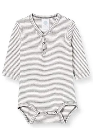 Sanetta Baby-Jungen Langarmbody Schiefer Kleinkind Unterwäsche-Satz, , 068
