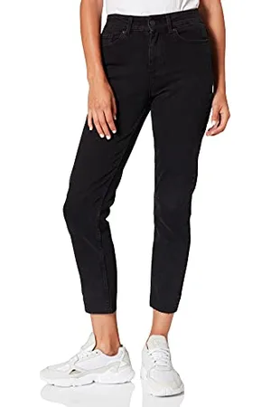 Pieces® Damen Pcluna Straight Mw ANK BLC Noos Bc, , 26W / 30L