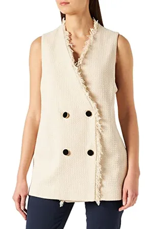 Sisley Damen Waistcoat 29OSLJ004 Vest, , S