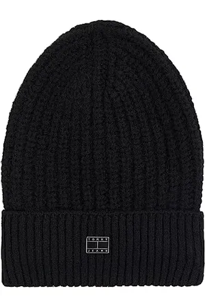 Tommy Hilfiger Damen Strickmütze Cosy Wintermütze, (Black), Onesize