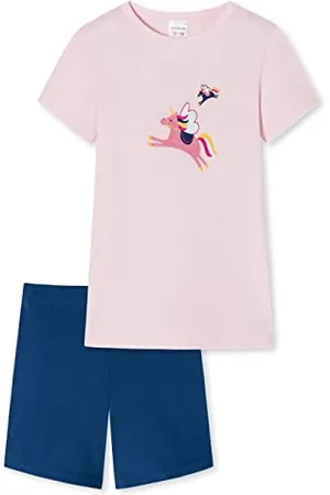 Schiesser Mädchen Schlafanzug Set Pyjama Kurz - 100% Organic Bio Baumwolle - Größe 92 Bis 140 Pyjamaset, , 92
